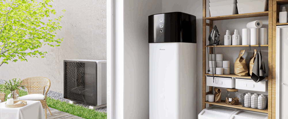 Daikin Air Source Heat Pump installed at a home