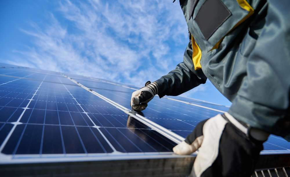 Business solar and EV installation