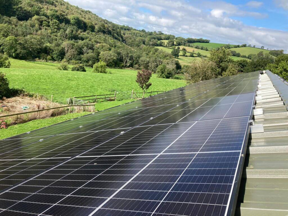 The Barn Holiday Let solar installation