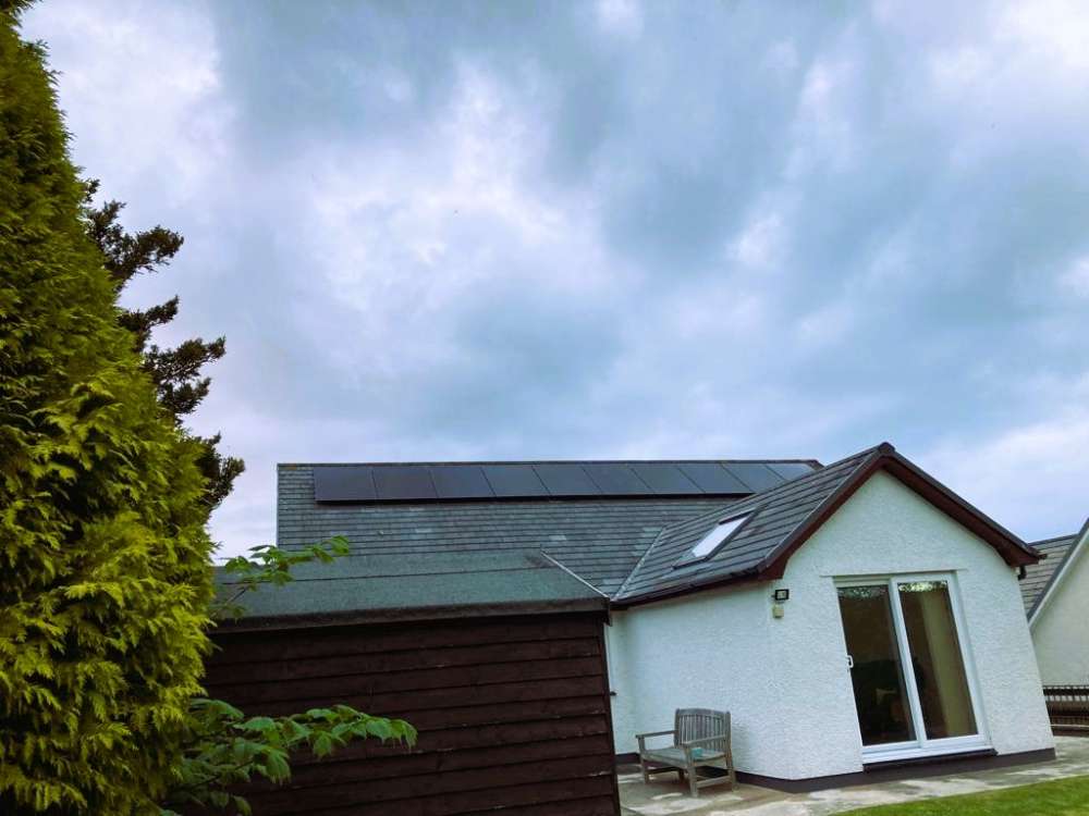 Mark Summerfield's bungalow with installed solar PV system