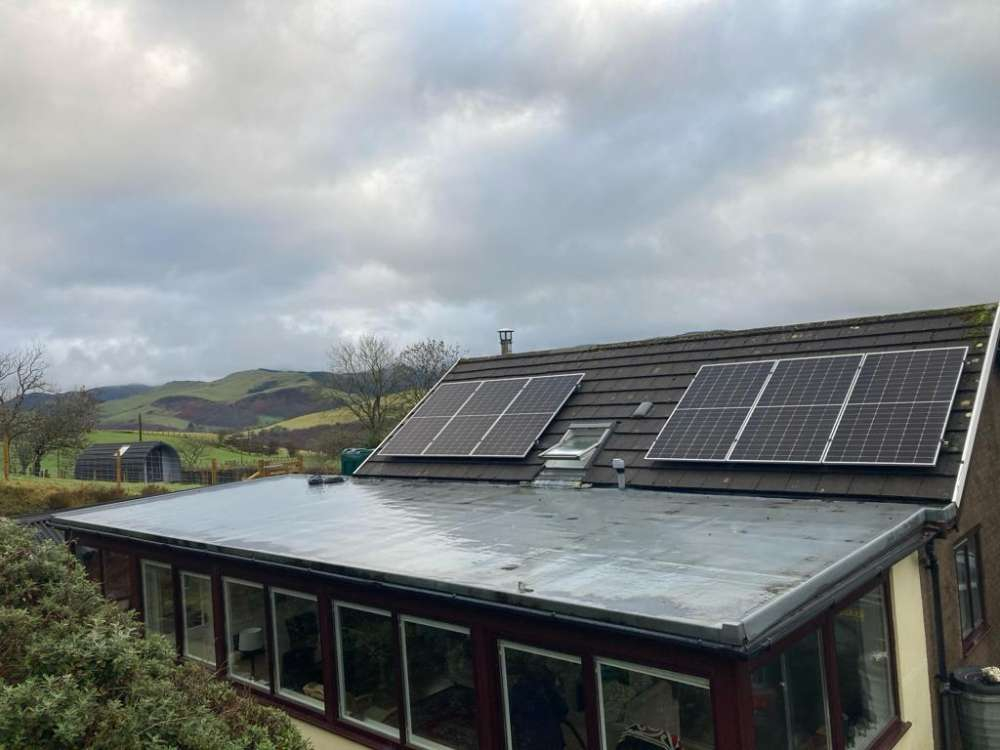 Welsh farm solar installation
