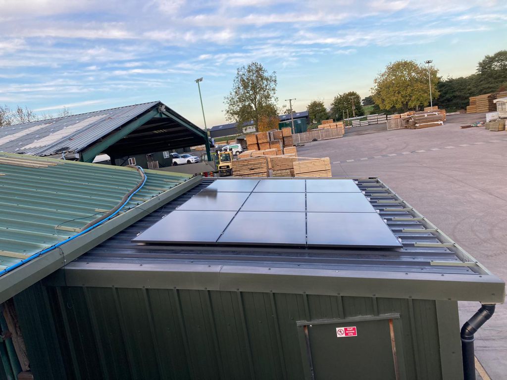 Solar panels installed at Timberlink timber yard